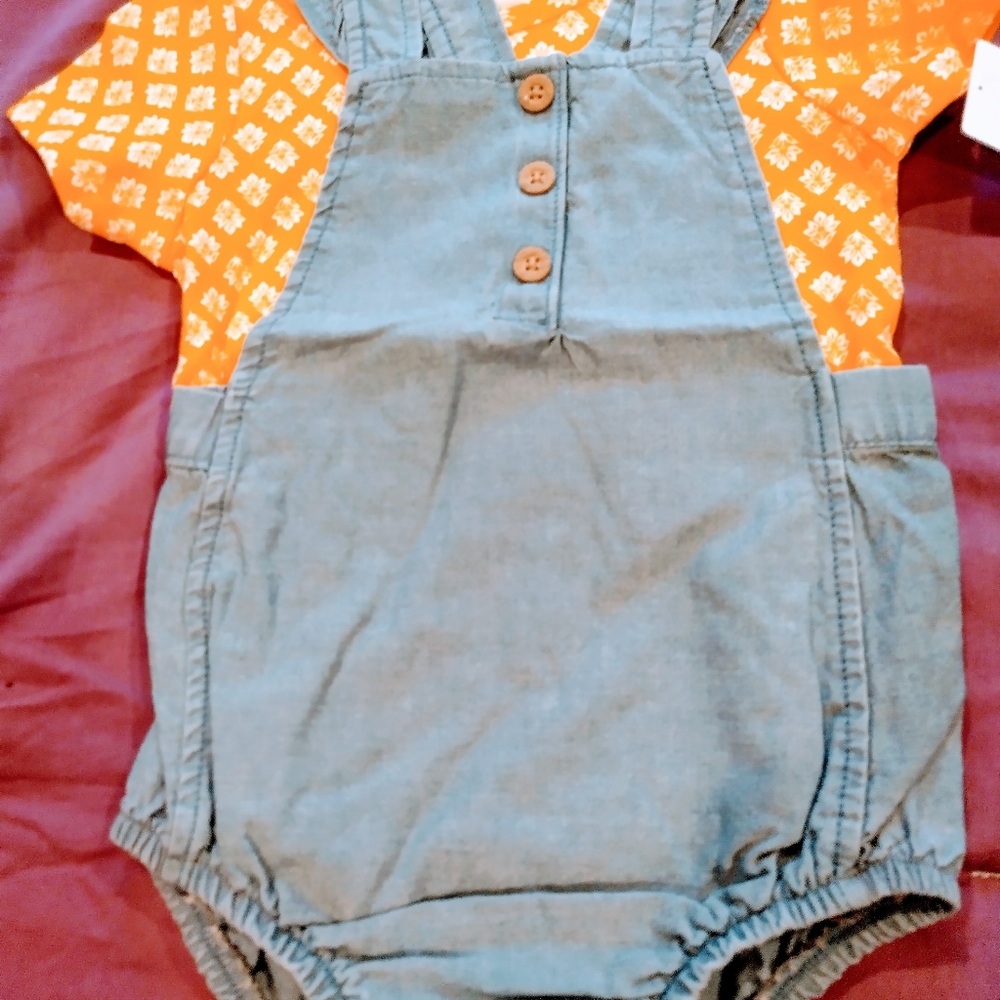 new with tags! Carter's Baby girl two piece sunsuit, size 18 months, $7